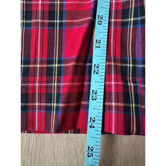J.CREW Kelsey Holiday Pants Size 2 Red Tartan Plaid Ankle Crop Stretch 2196 - Picture 5 of 9